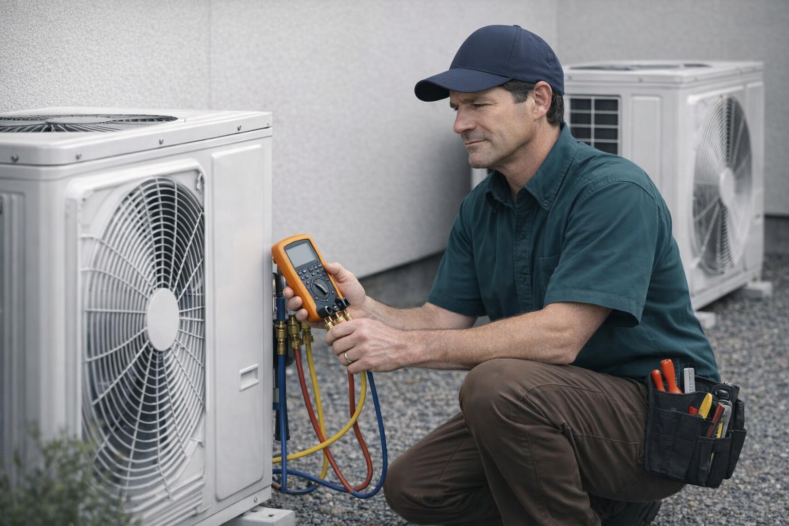 Picture of an electrician fixing a circuit in View Royal, BC
